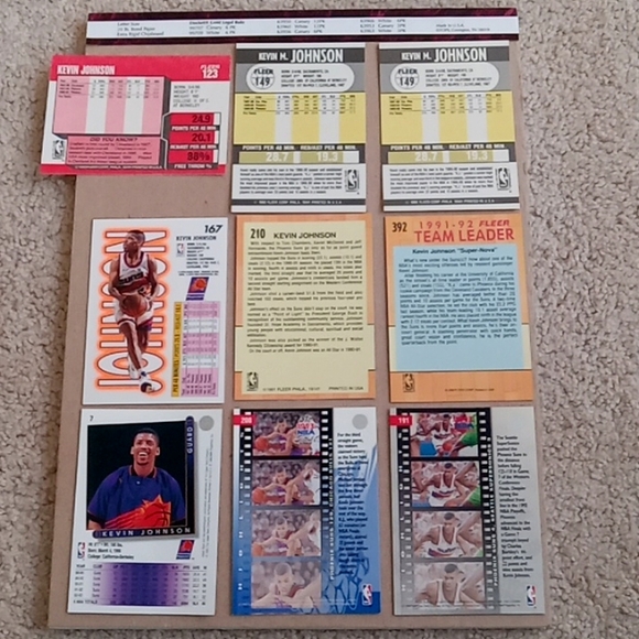 Lot of 40 Kevin Johnson Phoenix Suns basketball cards - Picture 12 of 16